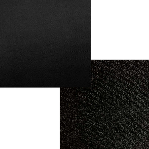 Neopren Restposten 4mm, schwarz Nylon / schwarz Frottee - 124x93cm